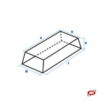 Carica l'immagine nel visualizzatore Galleria, Tampone appoggio in GOMMA PIENA per ponti sollevatori a forbice |  PER VEICOLI ELETTRICI E IBRIDI | Punto di sollevamento RETTANGOLARE | TR060E