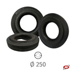 Load image into Gallery viewer, Tread | Black recycled rubber tires | POWDER | Diameter 250 mm | 250/60-130 | AN25060130PW