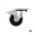 Carica l'immagine nel visualizzatore Galleria, Ruote in gomma elastica | SUPPORTO | PIASTRA | GRIGIA | Scorrimento gabbia a rullini