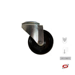 Carica l'immagine nel visualizzatore Galleria, Ruota con struttura MONOLITICA in RESINA FENOLICA TERMOINDURENTE con SUPPORTO | ROTANTE | Per carichi MEDI e ALTE temperature -20/+280 °C