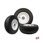 Carica l'immagine nel visualizzatore Galleria, Ruota pneumatica per il garden in nucleo in LAMIERA | Battistrada GR | 16“x6.50-8 | 405 x 125 | Foro cuscinetti a sfera di 25 mm | PR3008-2B