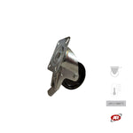 Carica l'immagine nel visualizzatore Galleria, Ruota con struttura MONOLITICA in RESINA FENOLICA TERMOINDURENTE con SUPPORTO | PIASTRA | Per carichi MEDI e ALTE temperature -20/+280 °C