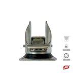 Load image into Gallery viewer, Heavy duty castors | Industrial-grade SWIVEL plate with BRAKE | 3.5/4 mm thick galvanized steel | For wheels up to Ø 250 mm, swivel castor and brake | Load capacity up to 800 kg