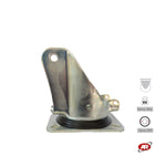 Load image into Gallery viewer, Heavy duty castors | Industrial-grade SWIVEL plate | 3.5/4 mm thick galvanized steel | For wheels up to Ø 250 mm | Swivel castor | Load capacity up to 800 kg