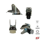 Carica l'immagine nel visualizzatore Galleria, Supporti STANDARD/MEDIO | Piastra GIREVOLE con FRENO di tipo industriale | Acciaio zincato spessore 2,5/3 mm | Portata fino a 350 Kg | Per ruota Ø fino 200 supporto girevole con freno