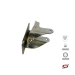 Carica l'immagine nel visualizzatore Galleria, Supporti STANDARD/MEDIO | Piastra GIREVOLE con FRENO di tipo industriale | Acciaio zincato spessore 2,5/3 mm | Portata fino a 350 Kg | Per ruota Ø fino 200 supporto girevole con freno