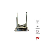 Load image into Gallery viewer, STANDARD/MEDIUM supports | Industrial-type SWIVEL plate | 2.5/3 mm thick galvanized steel | Load capacity up to 350 kg | For wheels up to Ø 200 mm, swivel support