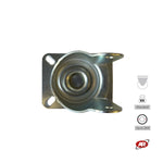 Load image into Gallery viewer, STANDARD/MEDIUM supports | Industrial-type SWIVEL plate | 2.5/3 mm thick galvanized steel | Load capacity up to 350 kg | For wheels up to Ø 200 mm, swivel support