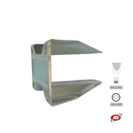 Load image into Gallery viewer, Heavy duty castors | Industrial-grade FIXED plate | 3/4 mm thick galvanized steel | For wheels up to Ø 250 fixed support | Load capacity up to 800 kg