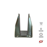 Load image into Gallery viewer, Heavy duty castors | Industrial-grade FIXED plate | 3/4 mm thick galvanized steel | For wheels up to Ø 250 fixed support | Load capacity up to 800 kg