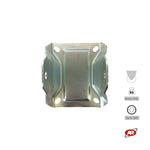 Charger l'image dans la visionneuse de galerie, Roulettes robustes à plaque | Fixes | Pivotantes | Pivotantes avec frein | Type industriel | Acier galvanisé | Pour roues Ø 260 (3,00-4) | Charge admissible jusqu'à 500 kg