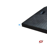 Carica l'immagine nel visualizzatore Galleria, Rampe in gomma per sollevatori | PER SOLLEVATORI A FORBICE | Per auto ribassate | GARAGE | OFFICINA | Altezza da 30 a 50 mm da