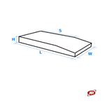 Carica l'immagine nel visualizzatore Galleria, Rampe in gomma per sollevatori | PER SOLLEVATORI A FORBICE | Per auto ribassate | GARAGE | OFFICINA | Altezza da 30 a 50 mm da