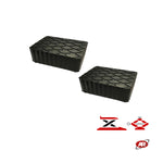 Carica l'immagine nel visualizzatore Galleria, Set da 2px | Marketplace | Amazon ed eBay | SERIE B | Tamponi appoggio UNIVERSALI IN GOMMA PIENA | FIANCHI ONDULATI | Per ponti sollevatori a forbice