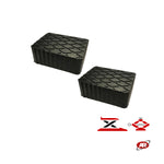 Carica l'immagine nel visualizzatore Galleria, Set da 2px | Marketplace | Amazon ed eBay | SERIE B | Tamponi appoggio UNIVERSALI IN GOMMA PIENA | FIANCHI ONDULATI | Per ponti sollevatori a forbice