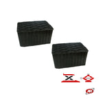 Carica l'immagine nel visualizzatore Galleria, Set da 2px | Marketplace | Amazon ed eBay | SERIE B | Tamponi appoggio UNIVERSALI IN GOMMA PIENA | FIANCHI ONDULATI | Per ponti sollevatori a forbice