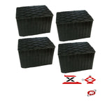 Carica l'immagine nel visualizzatore Galleria, Set da 4pz | Marketplace | Amazon ed eBay | SERIE B | Tamponi appoggio UNIVERSALI in GOMMA PIENA | FIANCHI ONDULATI | Per ponti sollevatori a forbice