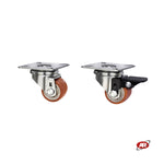 Carica l'immagine nel visualizzatore Galleria, Ruote con rivestimento in poliuretano e nucleo in ferro | SUPPORTO | PIASTRA