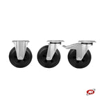 Load image into Gallery viewer, Wheels with polypropylene core | RECYCLED RUBBER RING | Diameter from 125 to 200 mm | Bushing hole