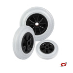 Carica l'immagine nel visualizzatore Galleria, Ruote con nucleo in polipropilene | GRIGIA | Diametro da 100 a 200 mm | Gabbia a rullini