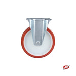 Carica l'immagine nel visualizzatore Galleria, Ruote con nucleo in POLIAMMIDE e rivestimento in POLIURETANO | SUPPORTO | PIASTRA | Foro a boccola