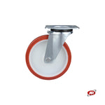 Carica l'immagine nel visualizzatore Galleria, Ruote con nucleo in POLIAMMIDE e rivestimento in POLIURETANO | SUPPORTO | PIASTRA | Foro a boccola