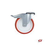 Carica l'immagine nel visualizzatore Galleria, Ruote con nucleo in POLIAMMIDE e rivestimento in POLIURETANO | SUPPORTO | ROTANTE | Foro a boccola