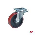 Carica l'immagine nel visualizzatore Galleria, Ruote in GHISA e rivestimento in POLIURETANO | CARICHI ELEVATI | SUPPORTO | PIASTRA