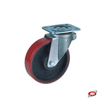 Carica l'immagine nel visualizzatore Galleria, Ruote in GHISA e rivestimento in POLIURETANO | CARICHI ELEVATI | SUPPORTO | PIASTRA