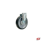 Carica l'immagine nel visualizzatore Galleria, Ruote in gomma termoplastica (TPR) | GRIGIA | Ø 125 mm | PARAFILO | SUPPORTO | ROTANTE