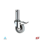 Load image into Gallery viewer, Monolithic wheels for scaffolding in polyamide | NY3S | Diameter from 100 to 200 | ROTARY with steel stem