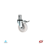 Load image into Gallery viewer, Monolithic wheels for scaffolding in polyamide | NY3S | Diameter from 100 to 200 | ROTARY with steel stem