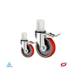 Load image into Gallery viewer, Scaffolding wheels in POLYURETHANE and POLYAMIDE | NYPU3E | Diameter 125 or 200 mm | SUPPORT | ROTARY with expander