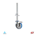 Load image into Gallery viewer, Scaffolding wheels in POLYURETHANE and POLYAMIDE | NYPU3M | Diameter 200 | SUPPORT | ROTARY with threaded stem