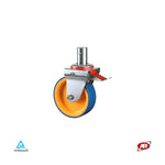 Load image into Gallery viewer, Scaffolding wheels in POLYURETHANE and POLYAMIDE | NYPU3SH | Diameter 150 or 200 mm | SUPPORT | ROTATING with 38.35 mm steel stem
