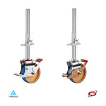 Load image into Gallery viewer, Scaffolding wheels in POLYURETHANE and POLYAMIDE | NYPU3V | Diameter from 125 to 200 | SUPPORT | ROTARY with threaded stem