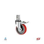 Load image into Gallery viewer, Scaffolding wheels in thermoplastic and polypropylene | TPR3S | STEM | Bushing hole | Diameter 100 or 150 mm