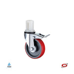 Load image into Gallery viewer, Scaffolding wheels in thermoplastic and polypropylene | TPR3E | TUBE | Bushing hole | Diameter 100 or 150 mm