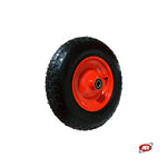 Carica l'immagine nel visualizzatore Galleria, Ruota pneumatica per carriole in nucleo in LAMIERA VERNICIATA | Battistrada DC | 16“x4.00-8 | 400 x 100 | Foro cuscinetti a sfera | PR3001-8