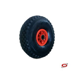 Carica l'immagine nel visualizzatore Galleria, Ruota pneumatica PER CARRELLI in nucleo in plastica | 11“x4.00-4 | 300 x 100 | Foro Gabbia a RULLINI di 25 mm | PR1808-4-25