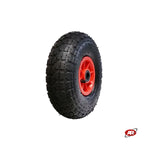 Carica l'immagine nel visualizzatore Galleria, Ruote pneumatica PER CARRELLI in nucleo in plastica | 10“x4.10/3.50-4 | 260x85 | Foro a BOCCOLA o Gabbia a RULLINI di 20 mm | PR1800