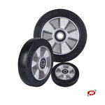 Charger l'image dans la visionneuse de galerie, Roues en caoutchouc élastique | NOIR | NUCLEAIRE ALUMINIUM | CHARGES ELEVEES | Diamètre 100 à 250 mm