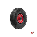 Carica l'immagine nel visualizzatore Galleria, Ruota pneumatica PER CARRELLI in nucleo in LAMIERA verniciata | 10“x4.10/3.50-4 | 260x85 | Foro gabbia a rullini | PR1800-2