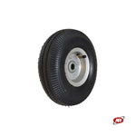 Carica l'immagine nel visualizzatore Galleria, Ruota pneumatica PER CARRELLI in nucleo in LAMIERA verniciata | 10“x4.10/3.50-4 | 260 x 85 | Foro cuscinetti a sfera 17 o 20 mm | 50 offset