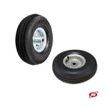 Carica l'immagine nel visualizzatore Galleria, Ruota pneumatica PER CARRELLI in nucleo in LAMIERA verniciata | 10“x4.10/3.50-4 | 260 x 85 | Foro cuscinetti a sfera 17 o 20 mm | 50 offset