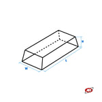 Carica l'immagine nel visualizzatore Galleria, Tamponi appoggio in GOMMA PIENA per ponti sollevatori a forbice | SERIE TR | Altezza da 40 a 140 mm