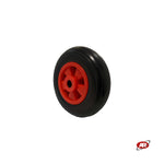 Carica l'immagine nel visualizzatore Galleria, Ruota antiforatura PER CARRELLI in nucleo in PLASTICA | 200-50 | Nera o blu | Foro gabbia a rullini