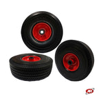 Carica l'immagine nel visualizzatore Galleria, Ruota antiforatura PER CARRELLI in nucleo in LAMIERA | FFP1503RE | 10“x4.10/3.50-4 | 260x85 | Battistrada E | Foro a rullini di Ø 20 mm