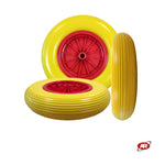 Load image into Gallery viewer, Puncture-proof Wheel for Wheelbarrows and Nautical Carts | Plastic Core | 16" x 4.00-8 | 400 x 85 | A Tread | 20 mm Bushing Hole | FFP1302PBY