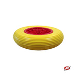 Load image into Gallery viewer, Puncture-proof Wheel for Wheelbarrows and Nautical Carts | Plastic Core | 16" x 4.00-8 | 400 x 85 | A Tread | 20 mm Bushing Hole | FFP1302PBY